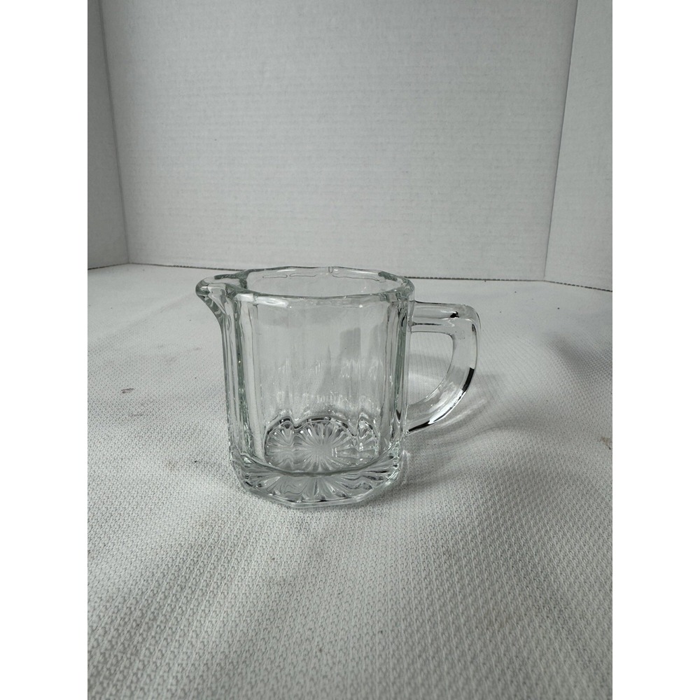 MINI Indiana Glass Clear Creamer or Syrup Pitcher 5 oz 16 Available New 2 1/4 in